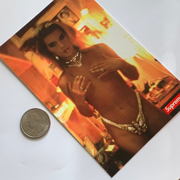 Nan Goldin x Supreme Kim Rhinestone Sticker SS18 - Picture 2 of 6